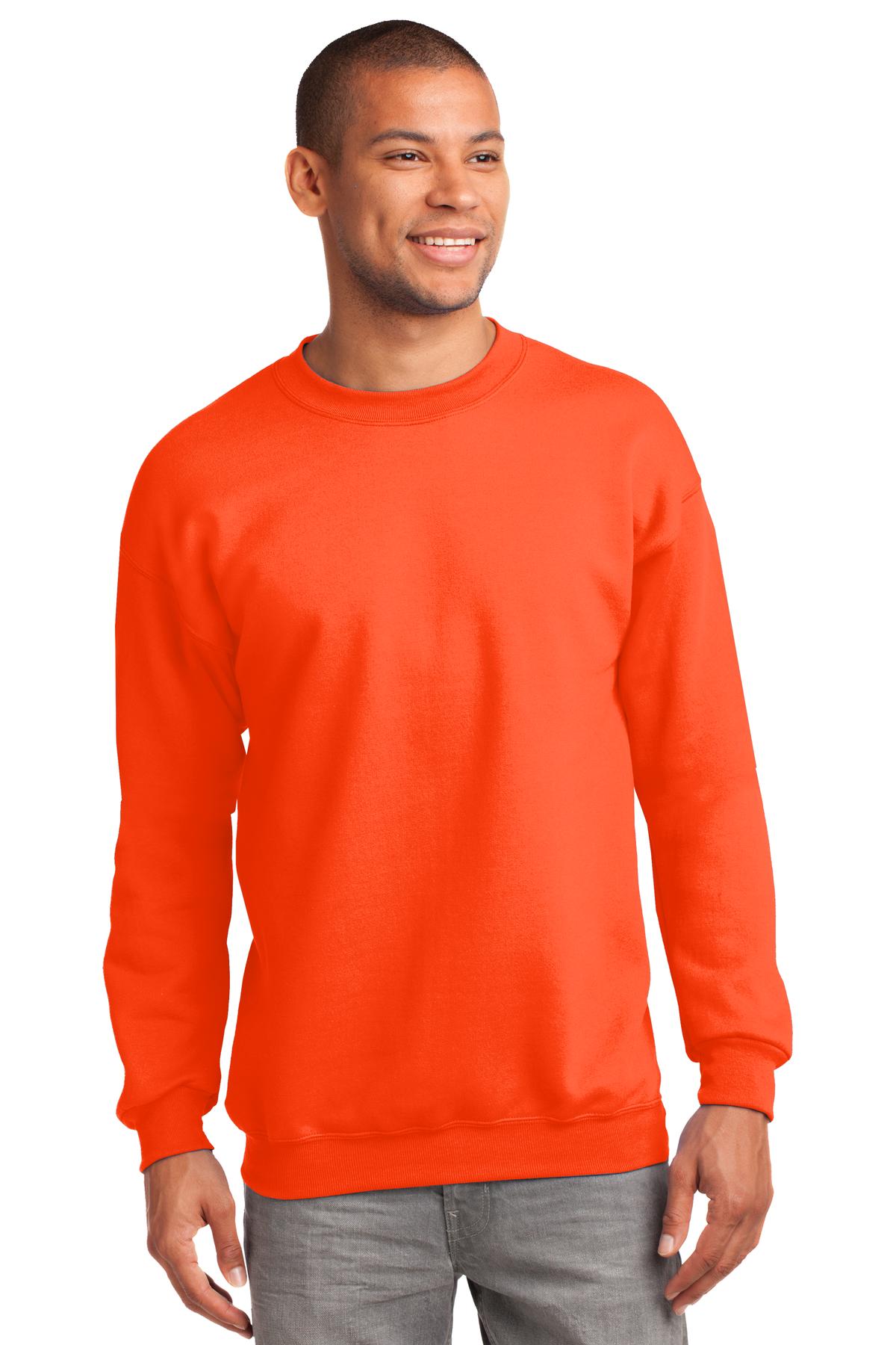 Custom Embroidered - Port & Company® Tall Essential Fleece Crewneck Sweatshirt. PC90T