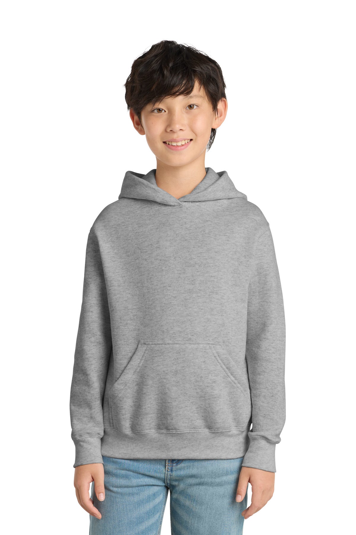 Custom Embroidered or DTF Print on Port & Co ™ Youth Core Fleece Pullover Hooded Sweatshirt. PC90YH