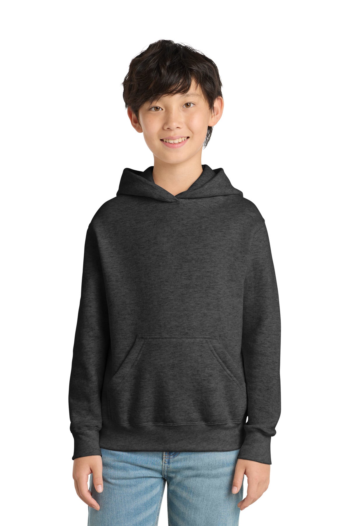 Custom Embroidered or DTF Print on Port & Co ™ Youth Core Fleece Pullover Hooded Sweatshirt. PC90YH