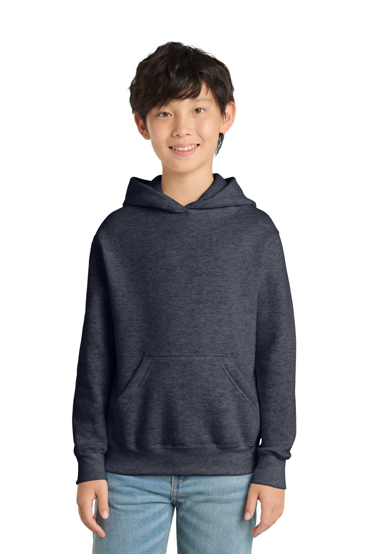 Custom Embroidered or DTF Print on Port & Co ™ Youth Core Fleece Pullover Hooded Sweatshirt. PC90YH