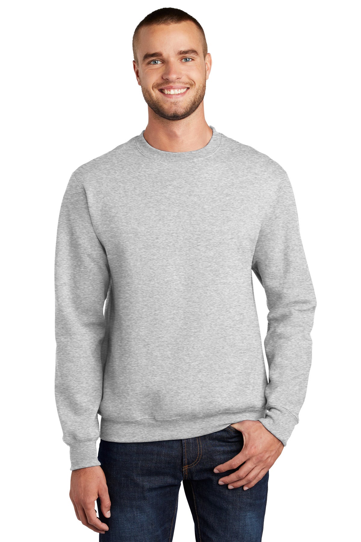 Custom Embroidered - Port & Company® - Essential Fleece Crewneck Sweatshirt. PC90