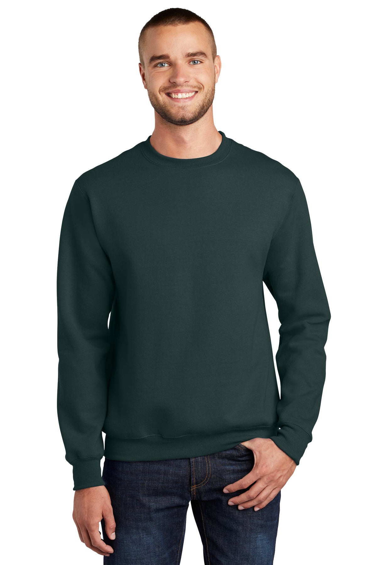 Custom Embroidered - Port & Company® - Essential Fleece Crewneck Sweatshirt. PC90