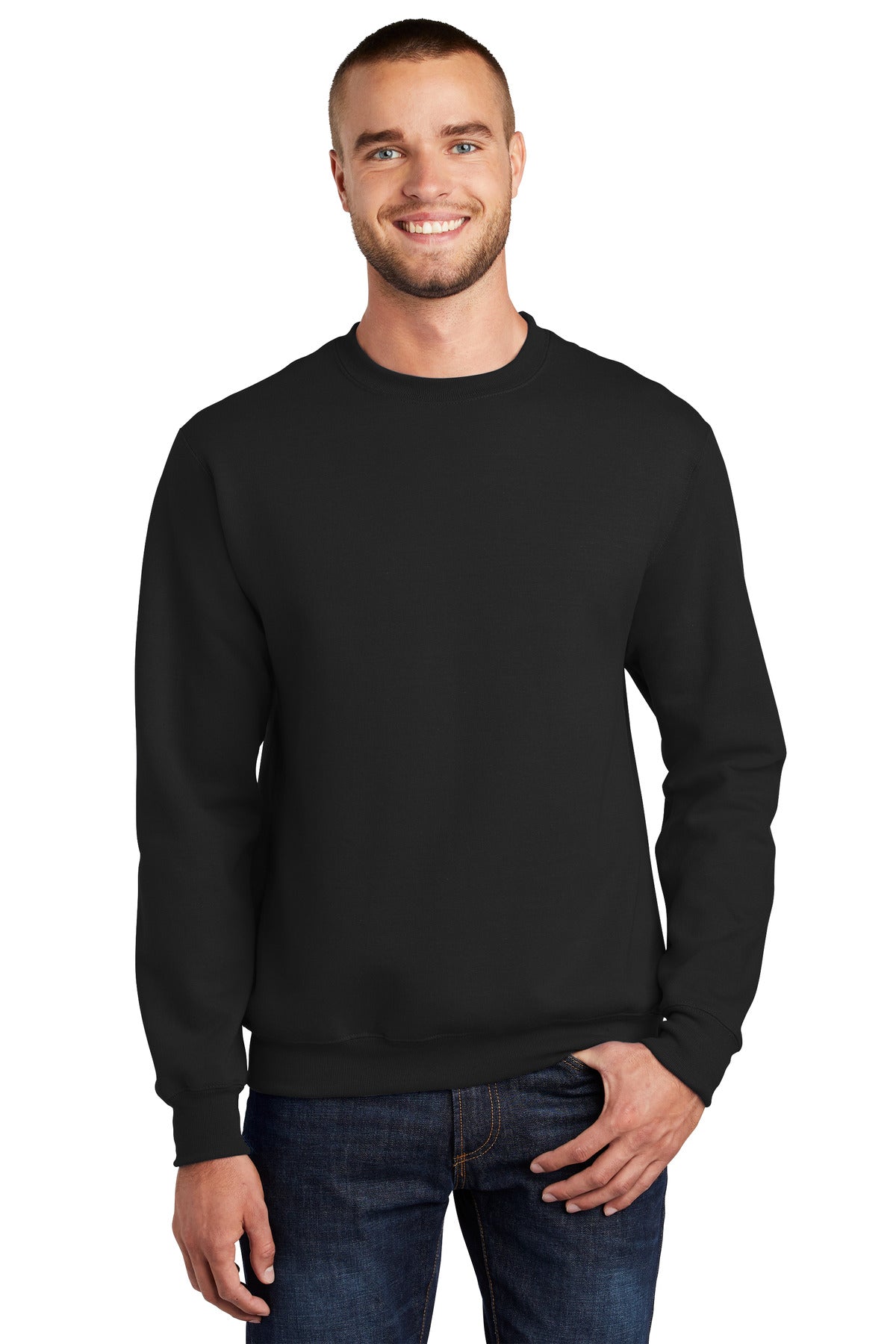 Custom Embroidered - Port & Company® - Essential Fleece Crewneck Sweatshirt. PC90