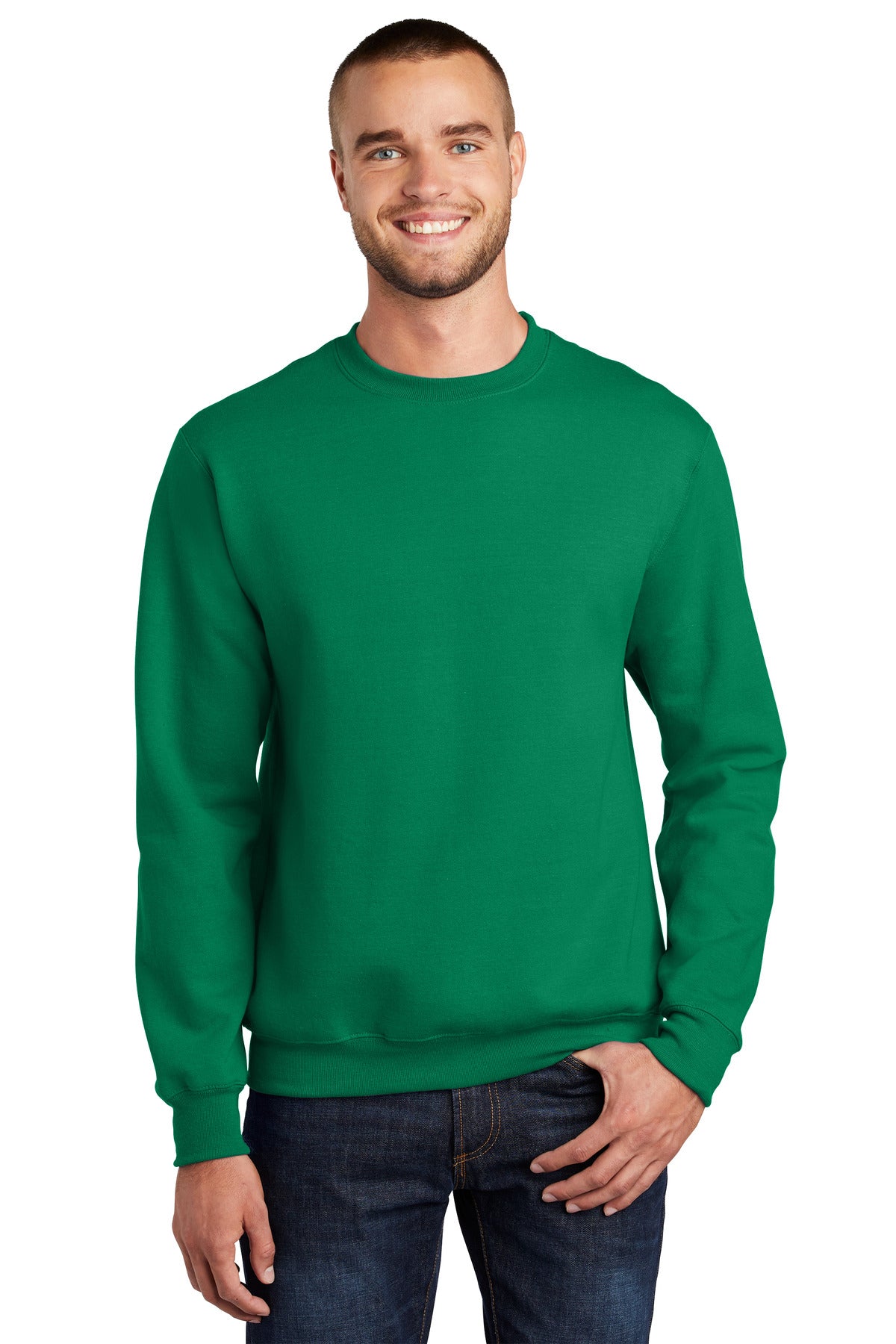 Custom Embroidered - Port & Company® - Essential Fleece Crewneck Sweatshirt. PC90