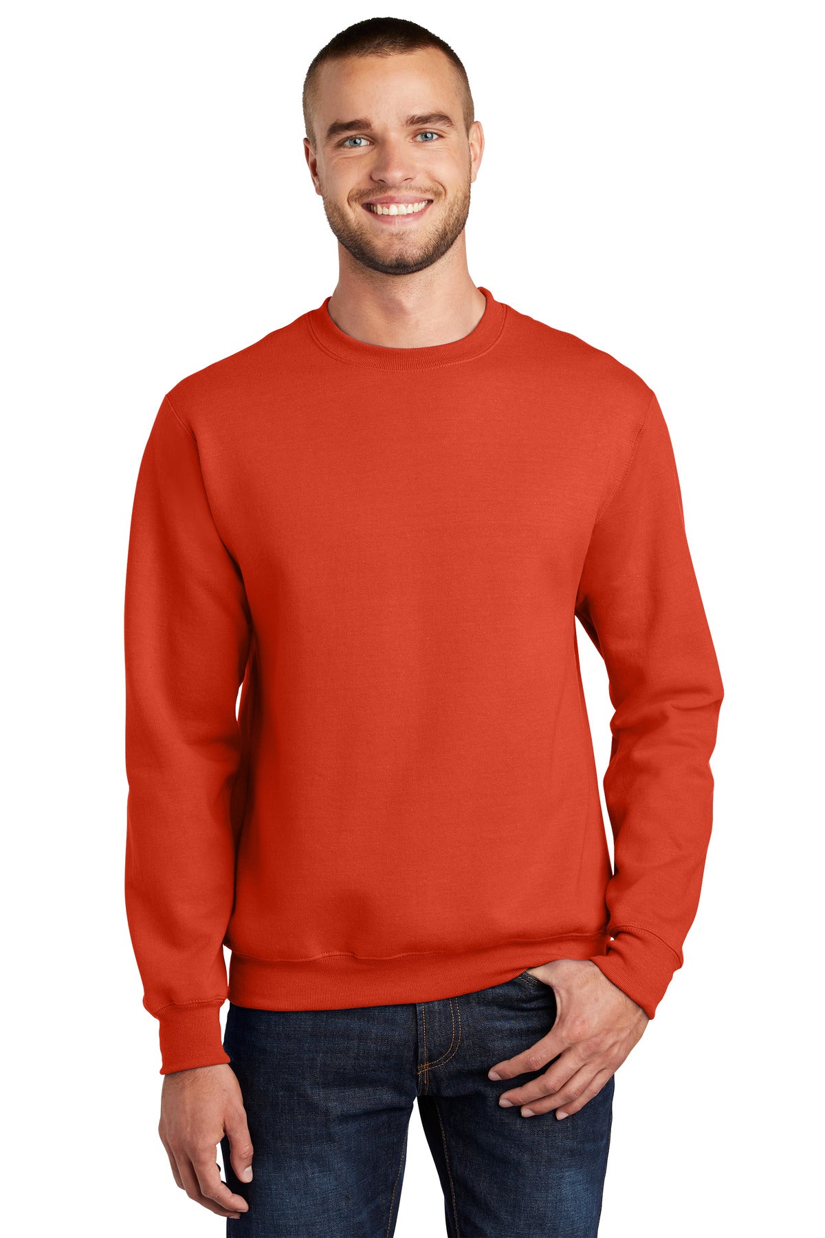 Custom Embroidered - Port & Company® - Essential Fleece Crewneck Sweatshirt. PC90