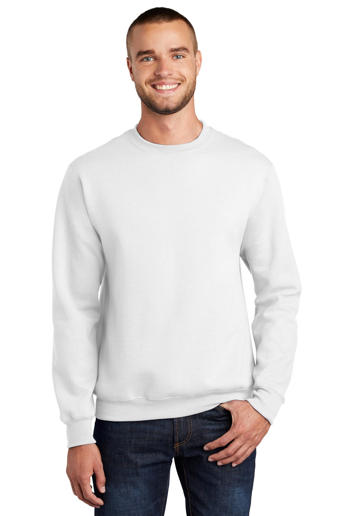 Custom Embroidered - Port & Company® - Essential Fleece Crewneck Sweatshirt. PC90