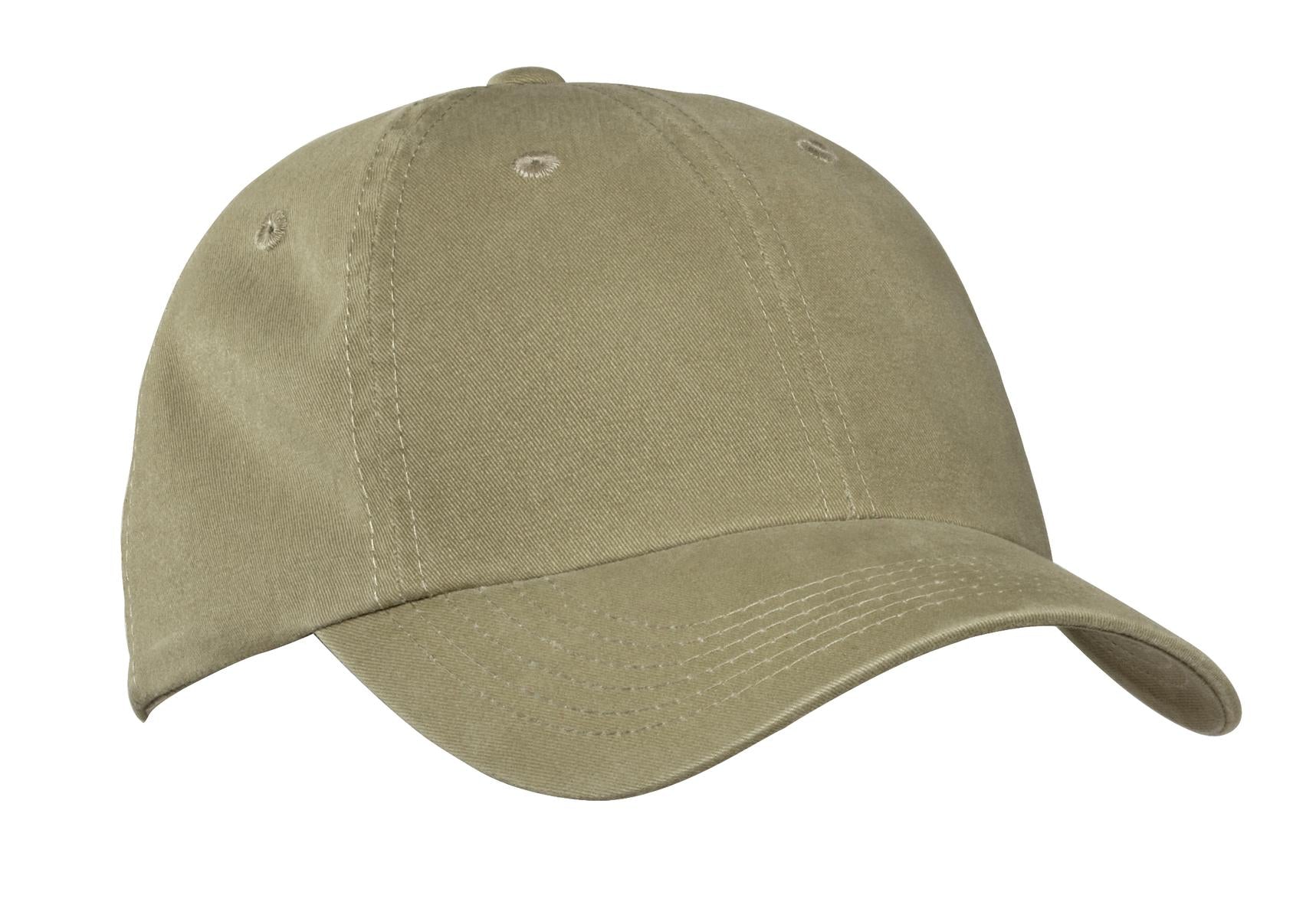 Custom Embroidery or DTF Print - Port Authority ® Garment-Washed Cap. PWU