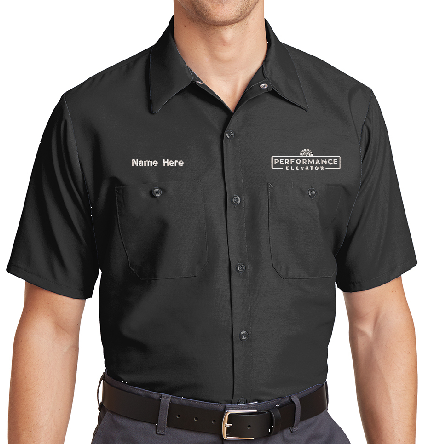 Performance Elevator - Red Kap® Short Sleeve Industrial Work Shirt. SP24
