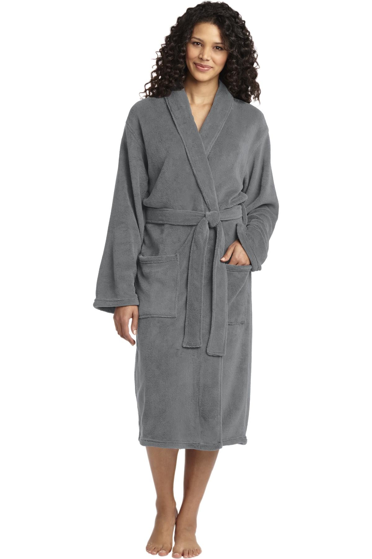Custom Embroidery or DTF Print - Port Authority ® Plush Microfleece Shawl Collar Robe. R102