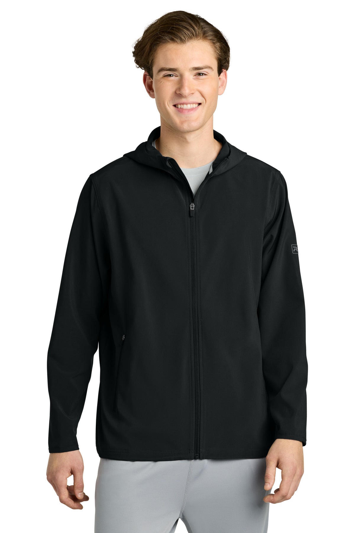 Custom Embroidery or DTF Print - Richardson Barrage Hooded Wind Jacket RA7400FZH