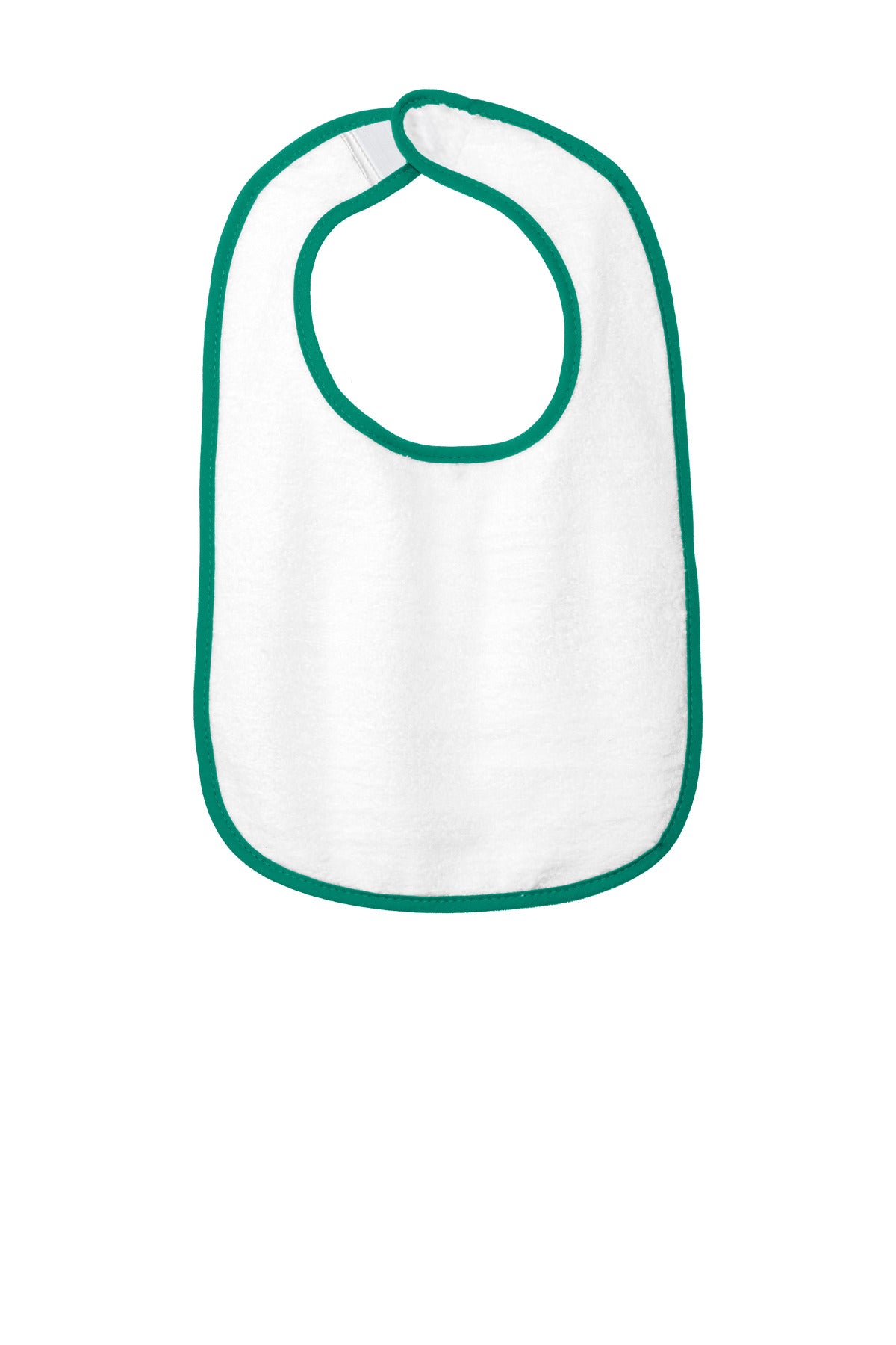 Custom Embroidered or DTF Printed - Rabbit Skins ™ Infant Contrast Trim Terry Bib. RS1003