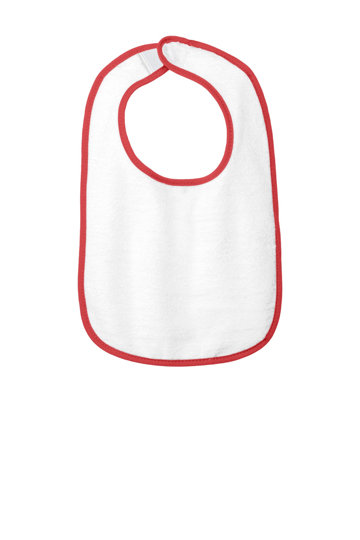 Custom Embroidered or DTF Printed - Rabbit Skins ™ Infant Contrast Trim Terry Bib. RS1003