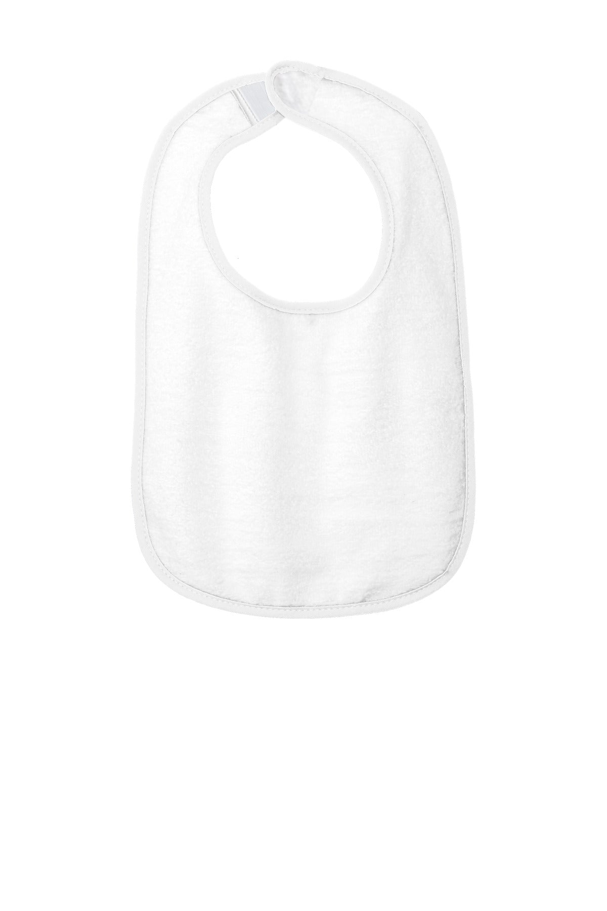 Custom Embroidered or DTF Printed - Rabbit Skins ™ Infant Contrast Trim Terry Bib. RS1003