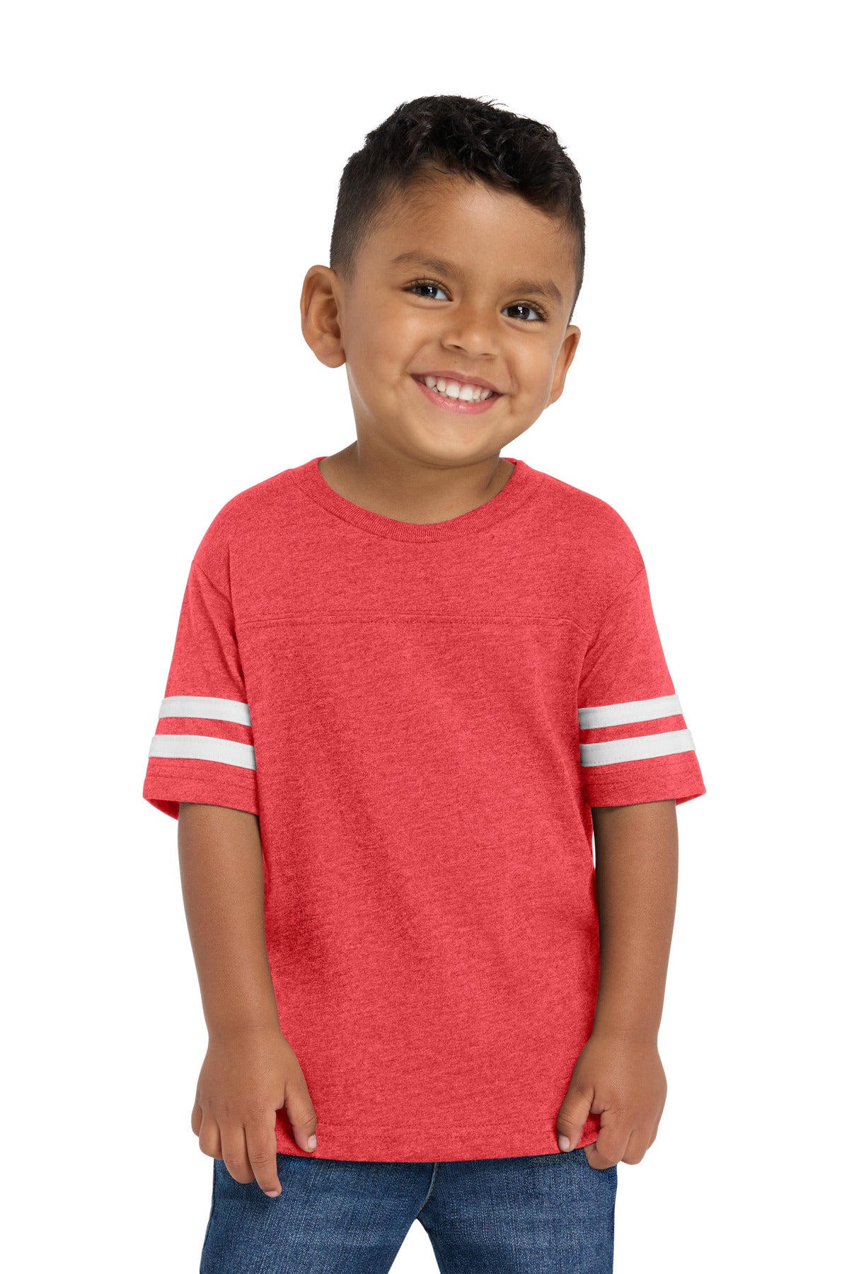 Custom Embroidered or DTF Printed - Rabbit Skins ™ Toddler Football Fine Jersey Tee. RS3037