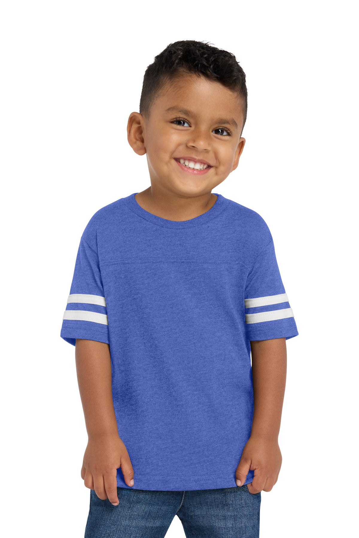 Custom Embroidered or DTF Printed - Rabbit Skins ™ Toddler Football Fine Jersey Tee. RS3037