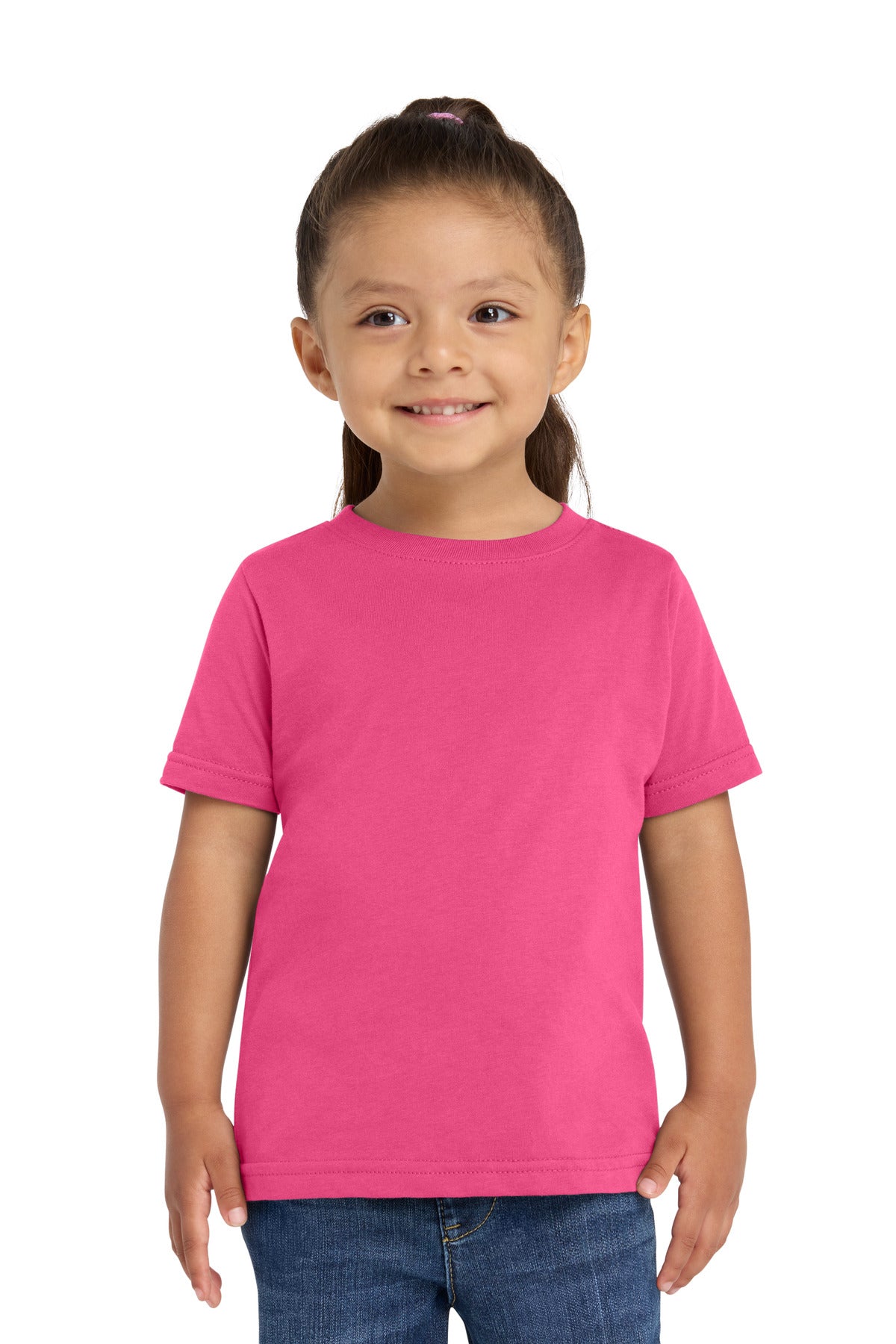Custom Embroidered or DTF Printed - Rabbit Skins ™ Toddler Fine Jersey Tee. RS3321