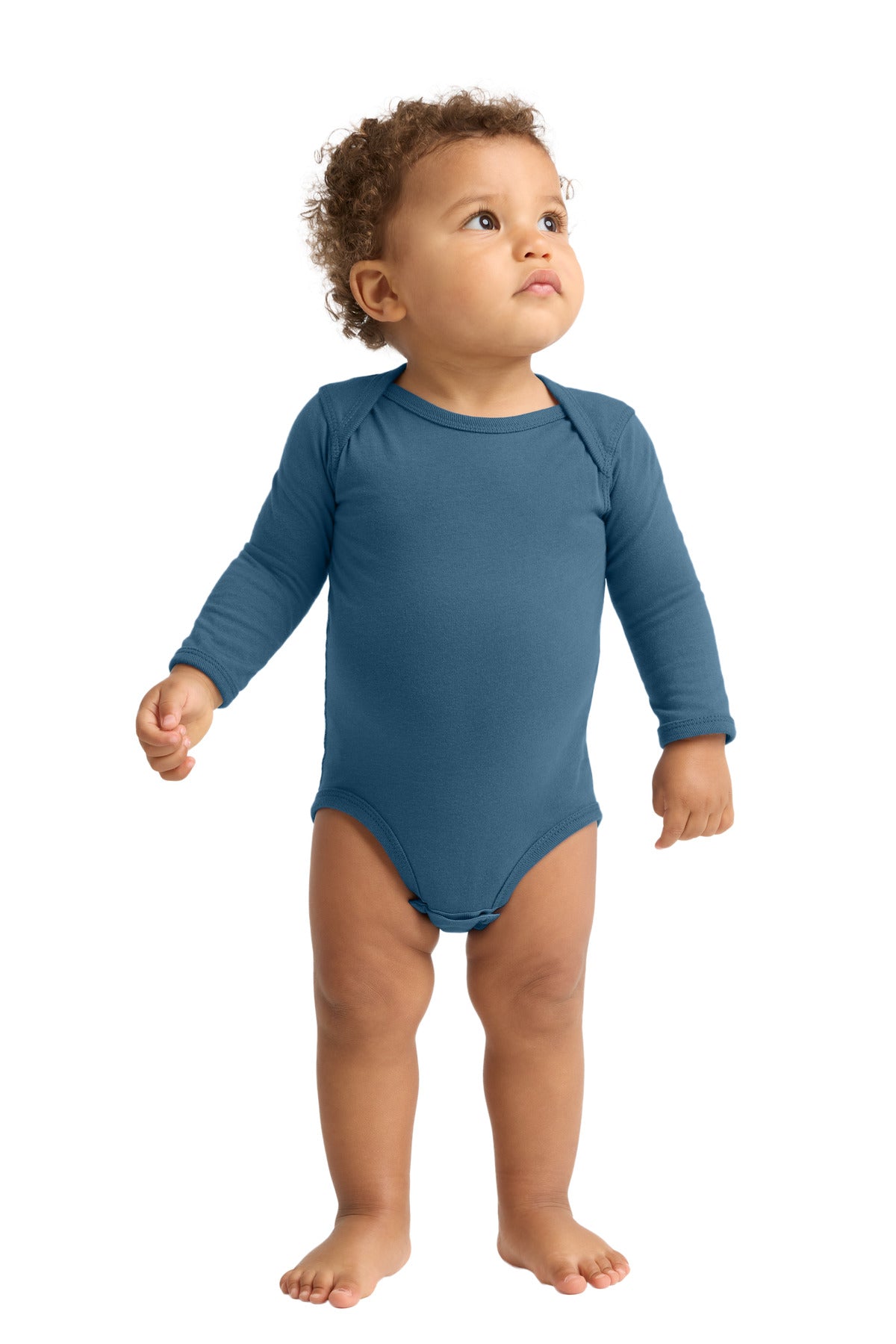 Custom Embroidered or DTF Printed - Rabbit Skins ™ Infant Long Sleeve Jersey Bodysuit RS4421