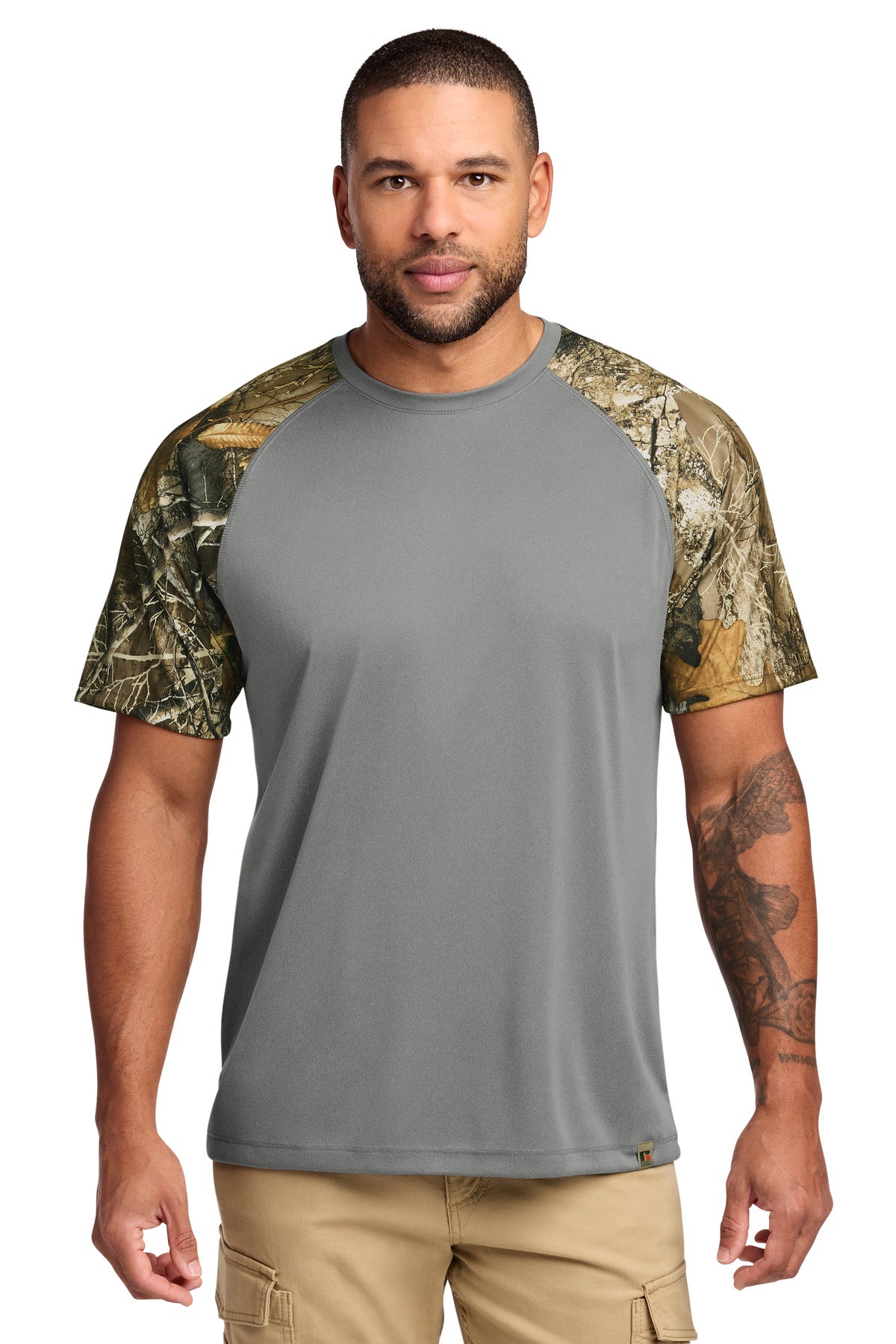 Custom Embroidery or DTF Print - Russell Outdoors ™ Realtree ® Colorblock Performance Tee RU151