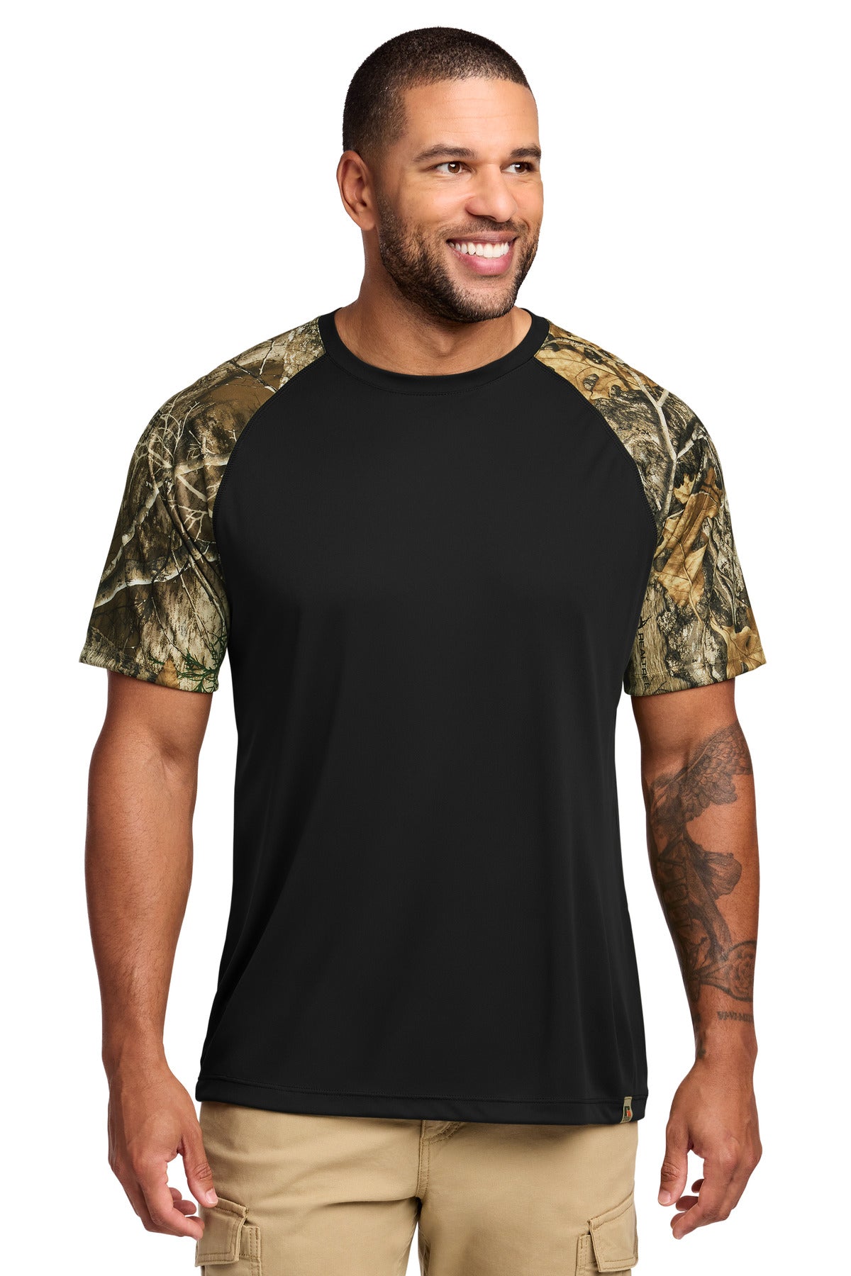 Custom Embroidery or DTF Print - Russell Outdoors ™ Realtree ® Colorblock Performance Tee RU151