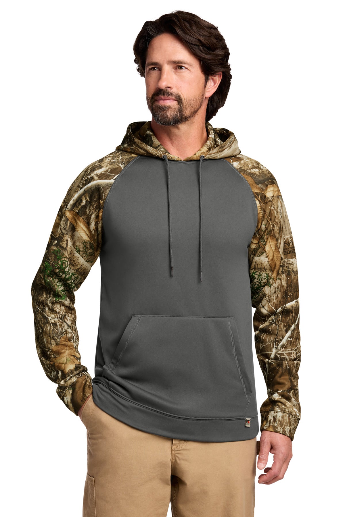 Custom Embroidery or DTF Print - Russell Outdoors ™ Realtree ® Performance Colorblock Pullover Hoodie RU451