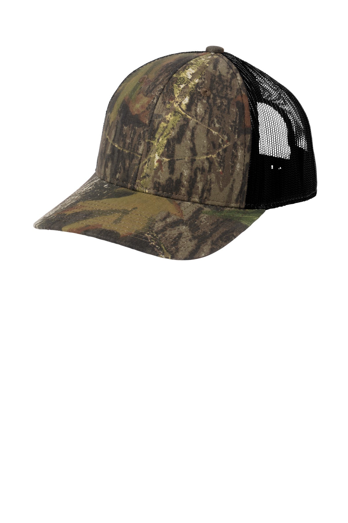 Custom Embroidery or DTF Print - Russell Outdoors ™ Camo Snapback Trucker Cap RU900