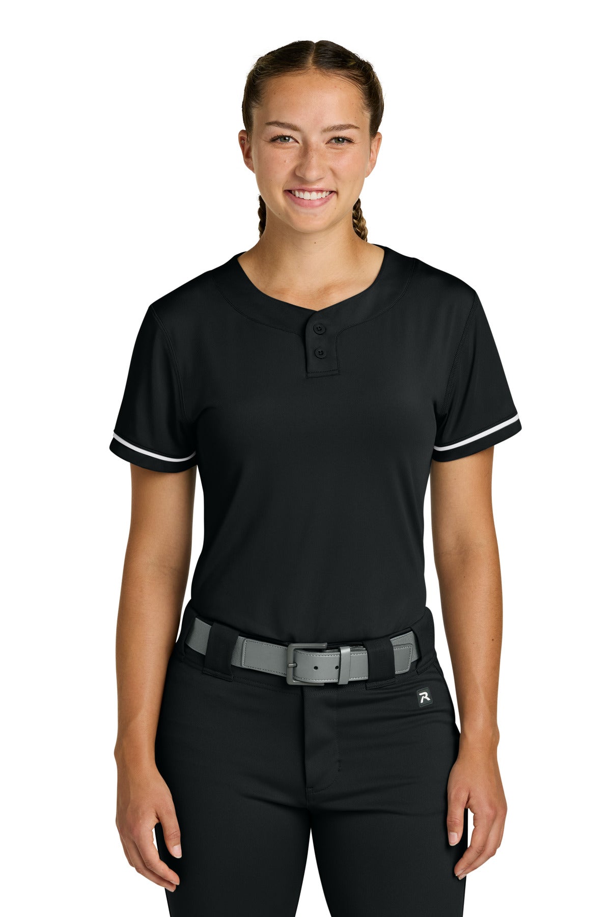 Custom Embroidery or DTF Print - Richardson Women's Select 2-Button Softball Jersey RW7220