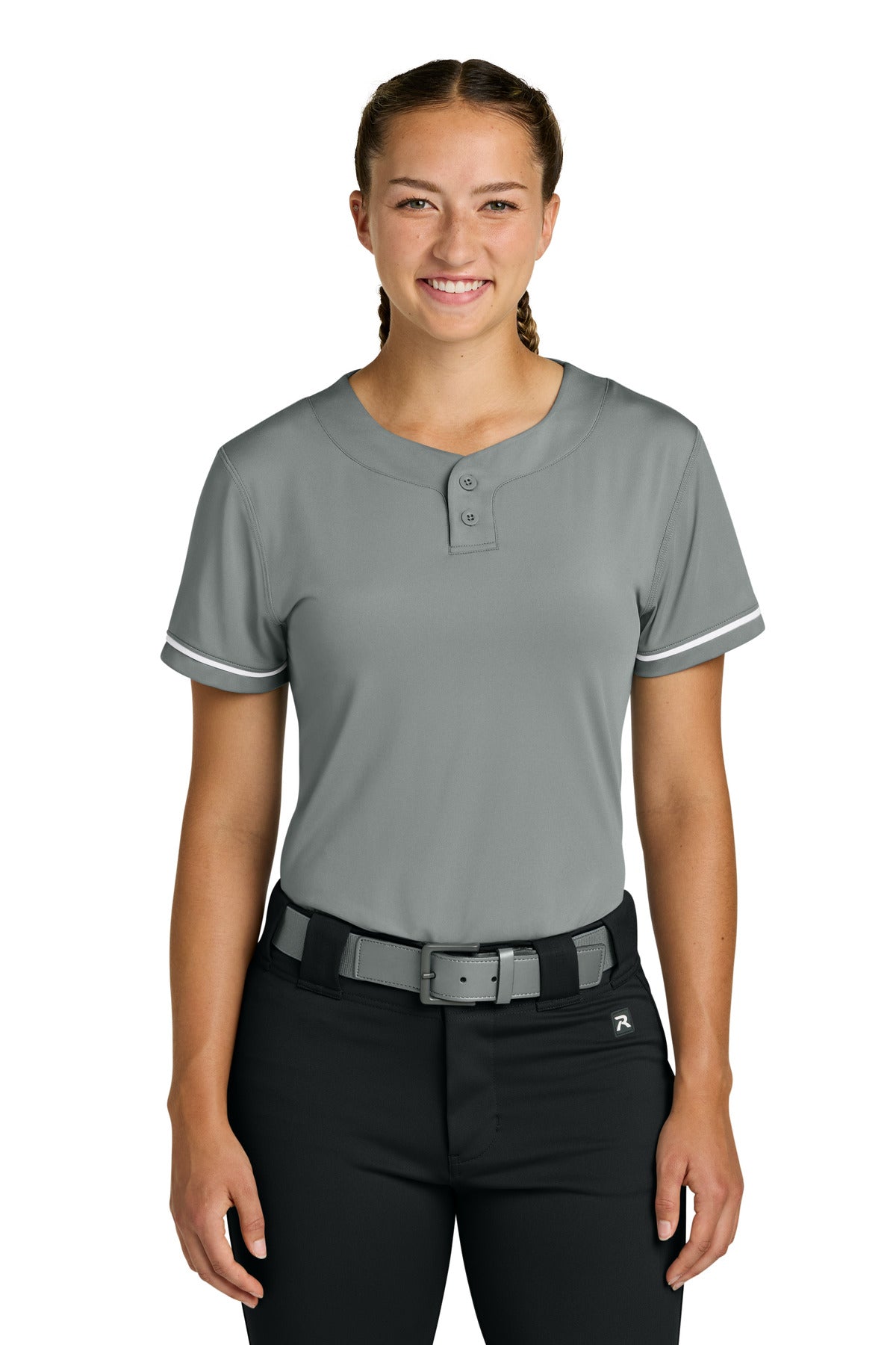 Custom Embroidery or DTF Print - Richardson Women's Select 2-Button Softball Jersey RW7220