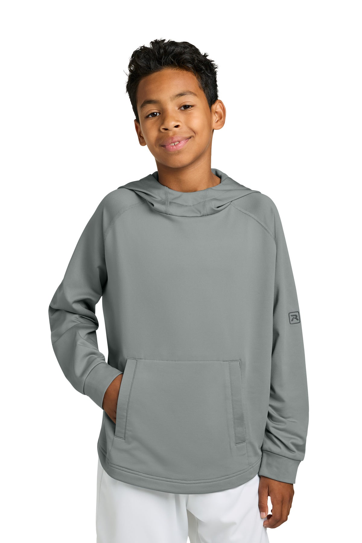 Custom Embroidery or DTF Print - Richardson Youth Charge Performance Fleece Long Sleeve Hoodie RY7200LSH
