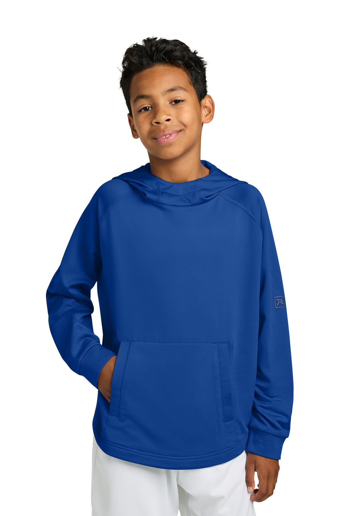 Custom Embroidery or DTF Print - Richardson Youth Charge Performance Fleece Long Sleeve Hoodie RY7200LSH