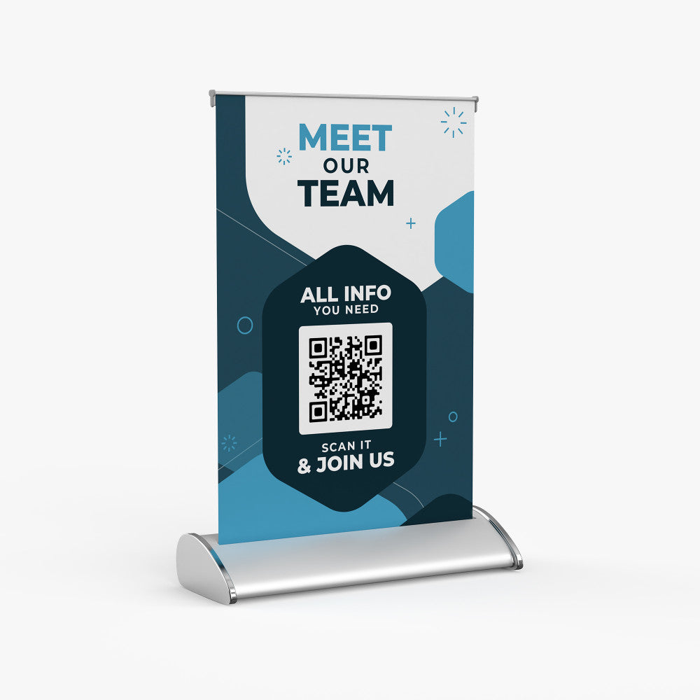 Table Top Retractable Banner Stand 11.5" x 17.5"