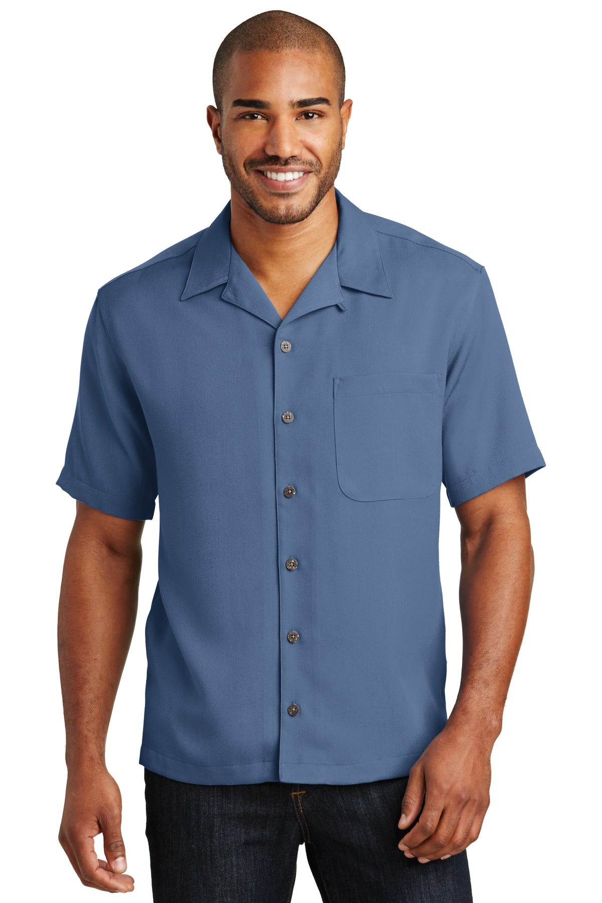 Custom Embroidery or DTF Print - Port Authority ® Easy Care Camp Shirt. S535