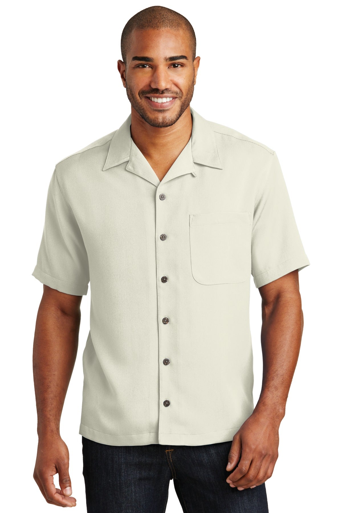 Custom Embroidery or DTF Print - Port Authority ® Easy Care Camp Shirt. S535