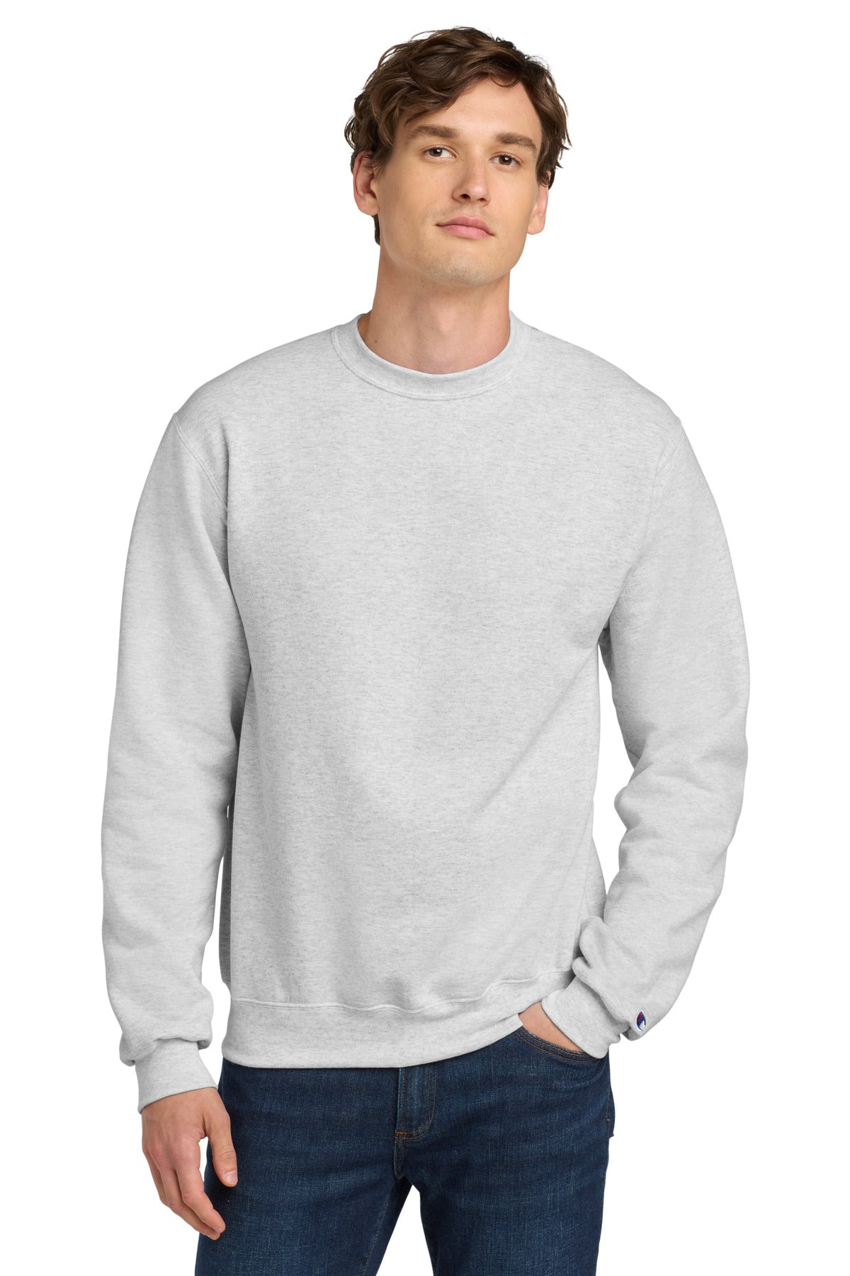 Custom Embroidery or DTF Print - Champion ® Powerblend ® Crewneck Sweatshirt. S6000