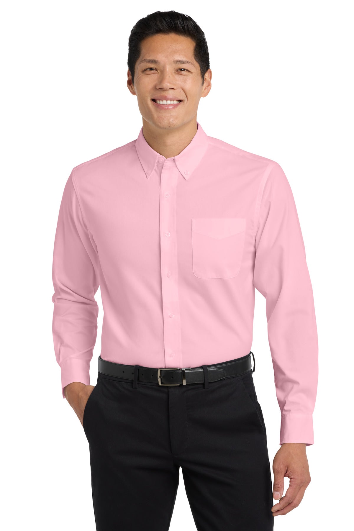 Custom Embroidery or DTF Print - Port Authority ® Extended Size Long Sleeve Easy Care Shirt S608ES