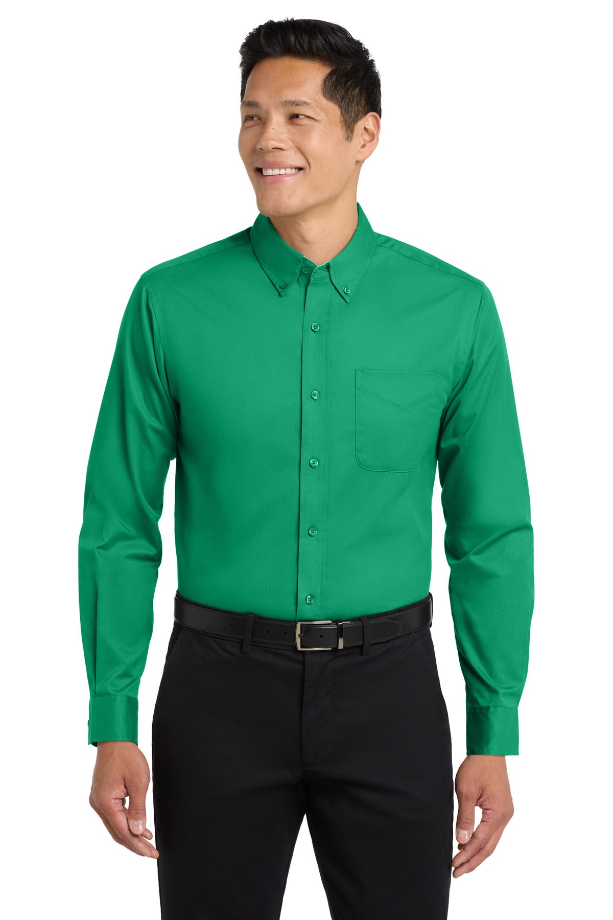 Custom Embroidery or DTF Print - Port Authority ® Long Sleeve Easy Care Shirt S608