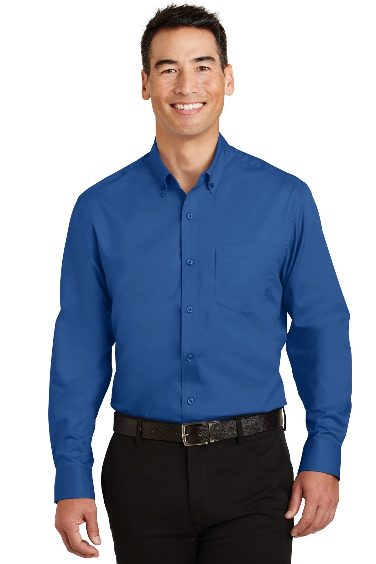 Custom Embroidery or DTF Print - Port Authority ® SuperPro ™ Twill Shirt. S663