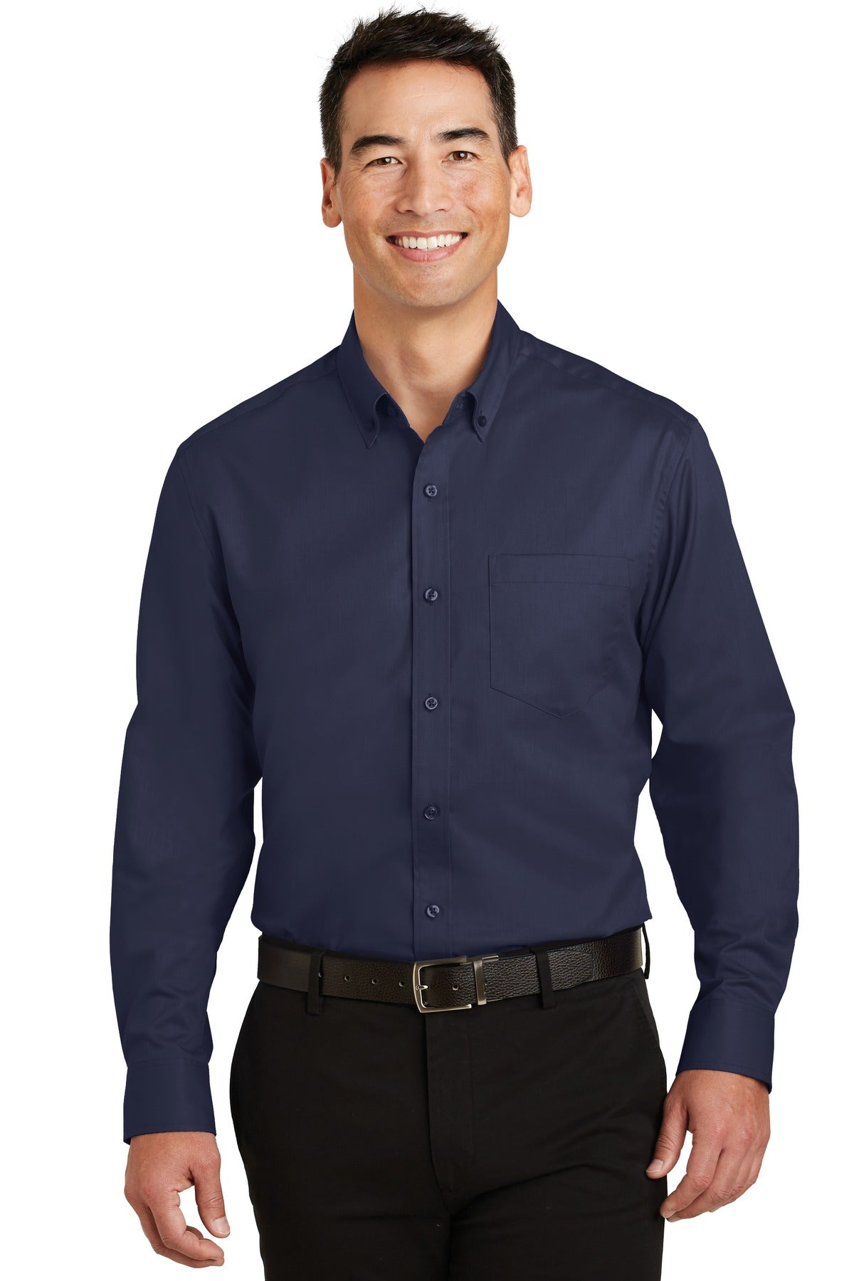 Custom Embroidery or DTF Print - Port Authority ® SuperPro ™ Twill Shirt. S663
