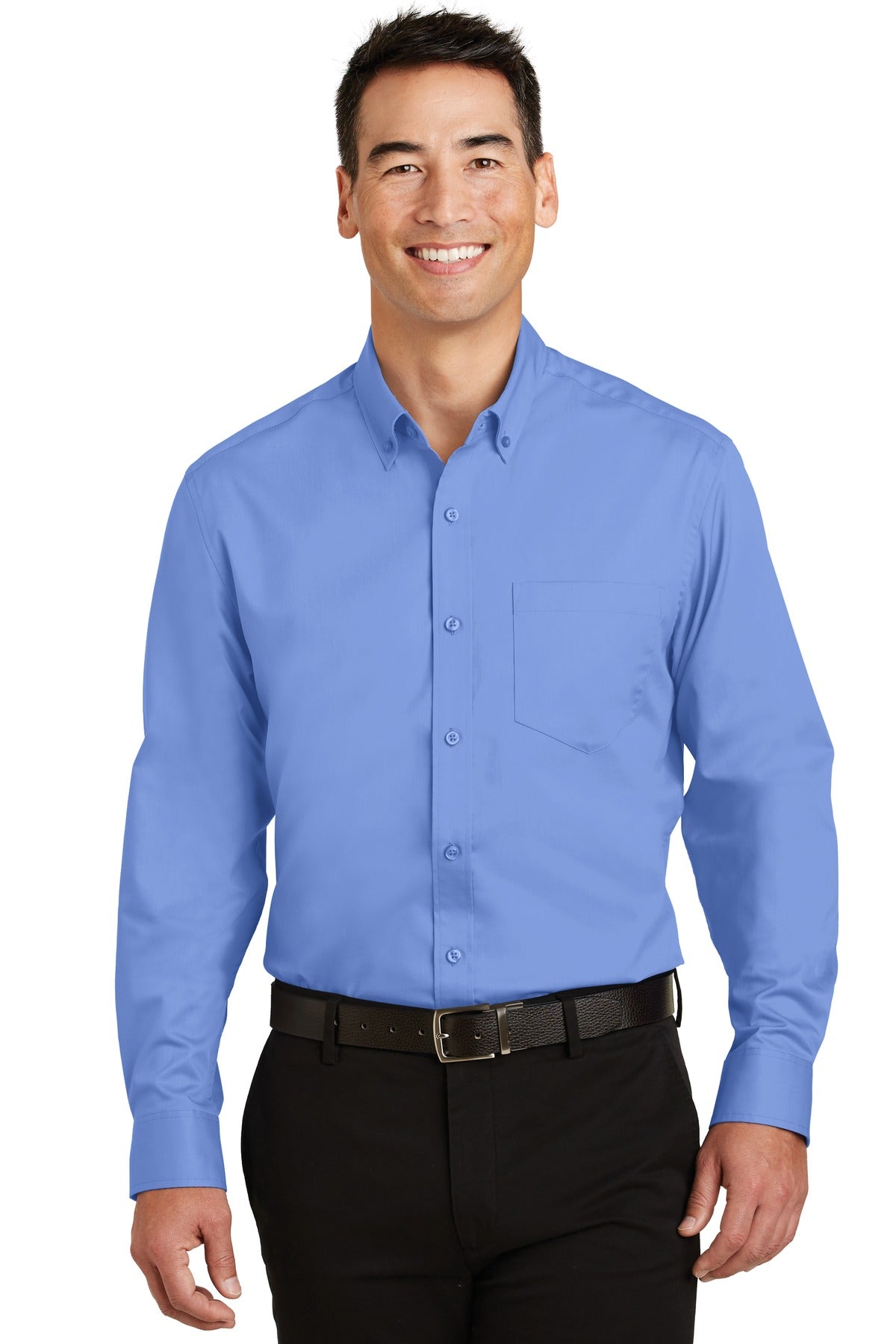 Custom Embroidery or DTF Print - Port Authority ® SuperPro ™ Twill Shirt. S663