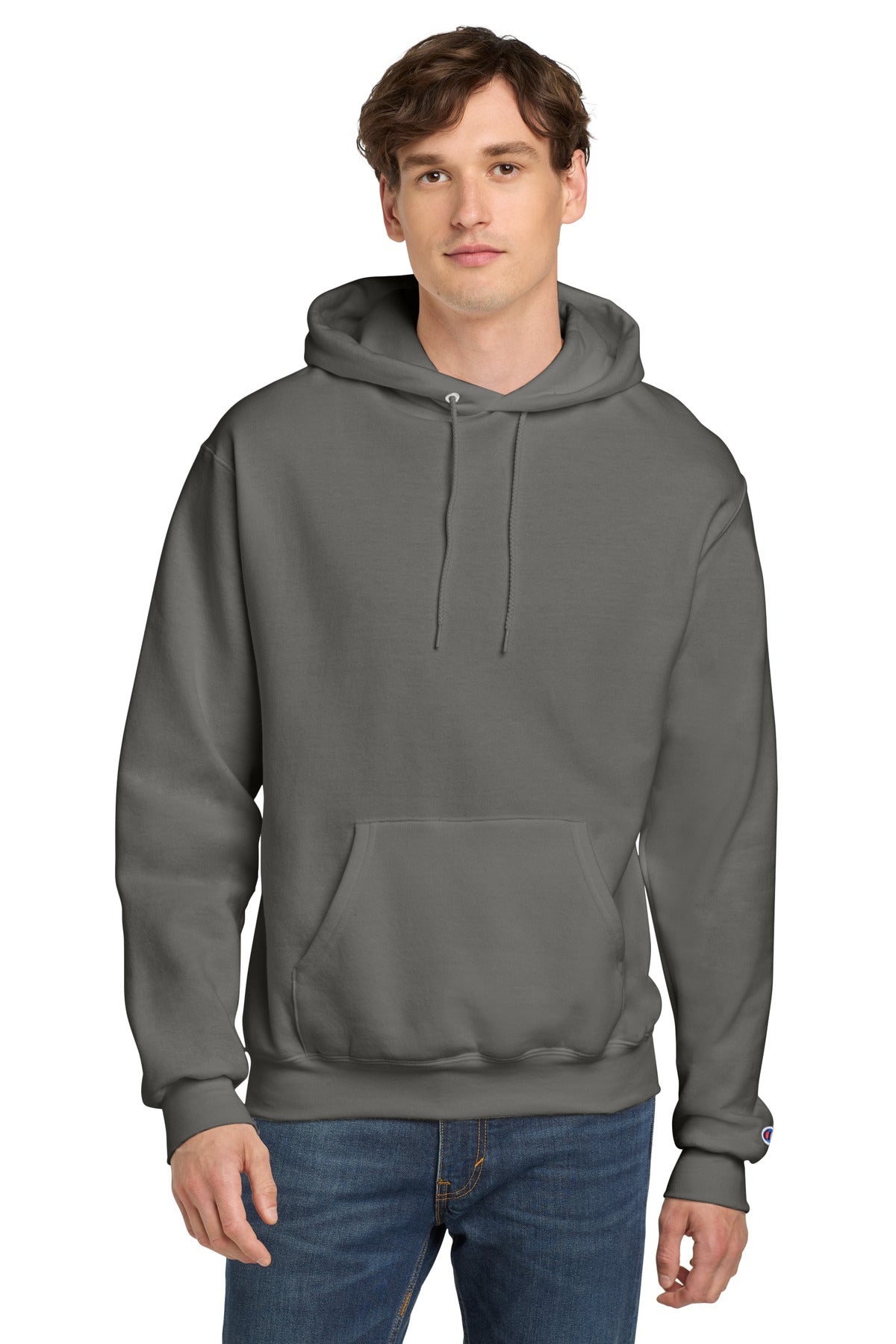 Custom Embroidery or DTF Print - Champion ® Powerblend ® Pullover Hoodie. S700