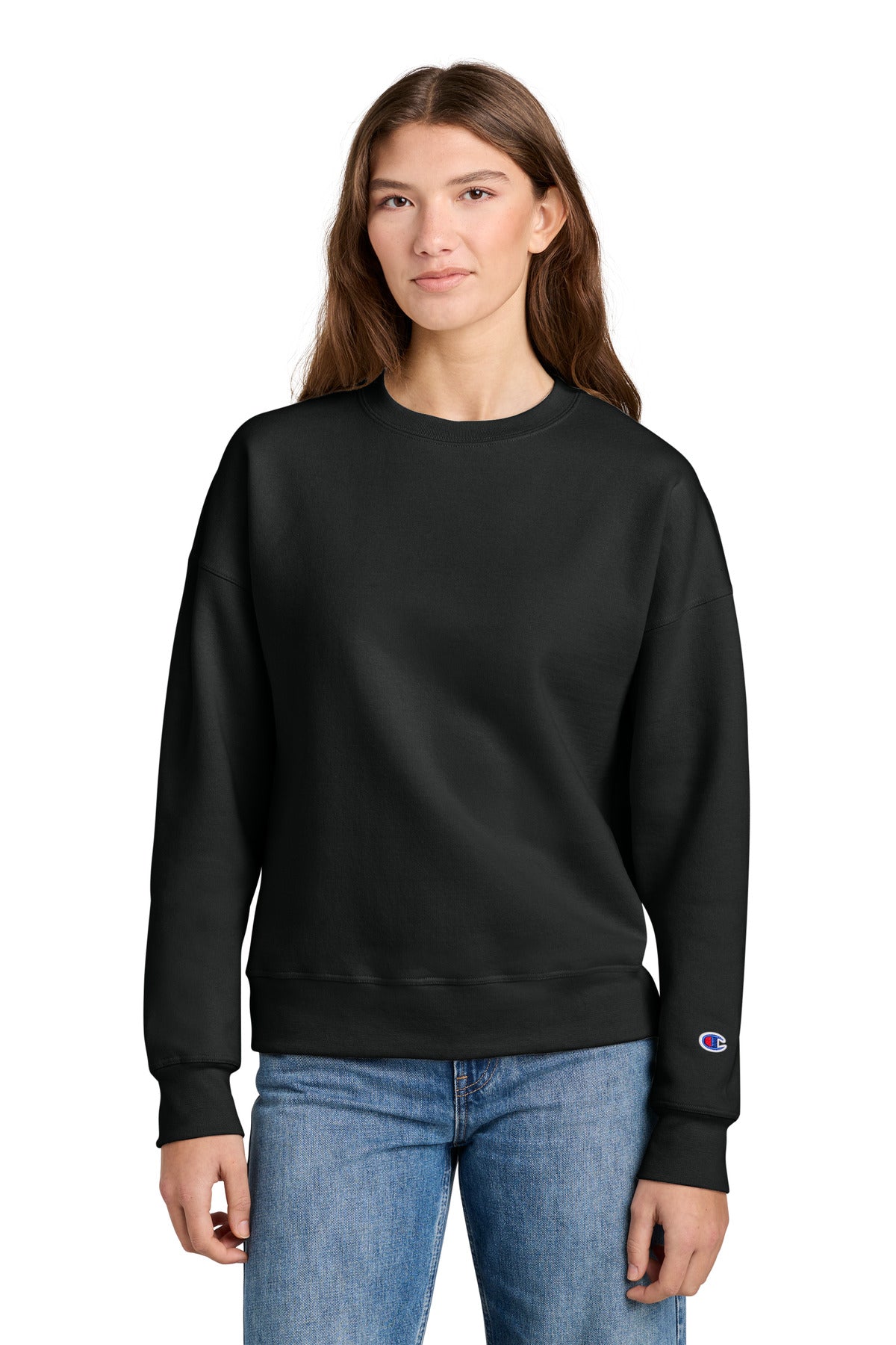 Custom Embroidery or DTF Print - Champion ® Women's Powerblend ® Crewneck Sweatshirt SL650
