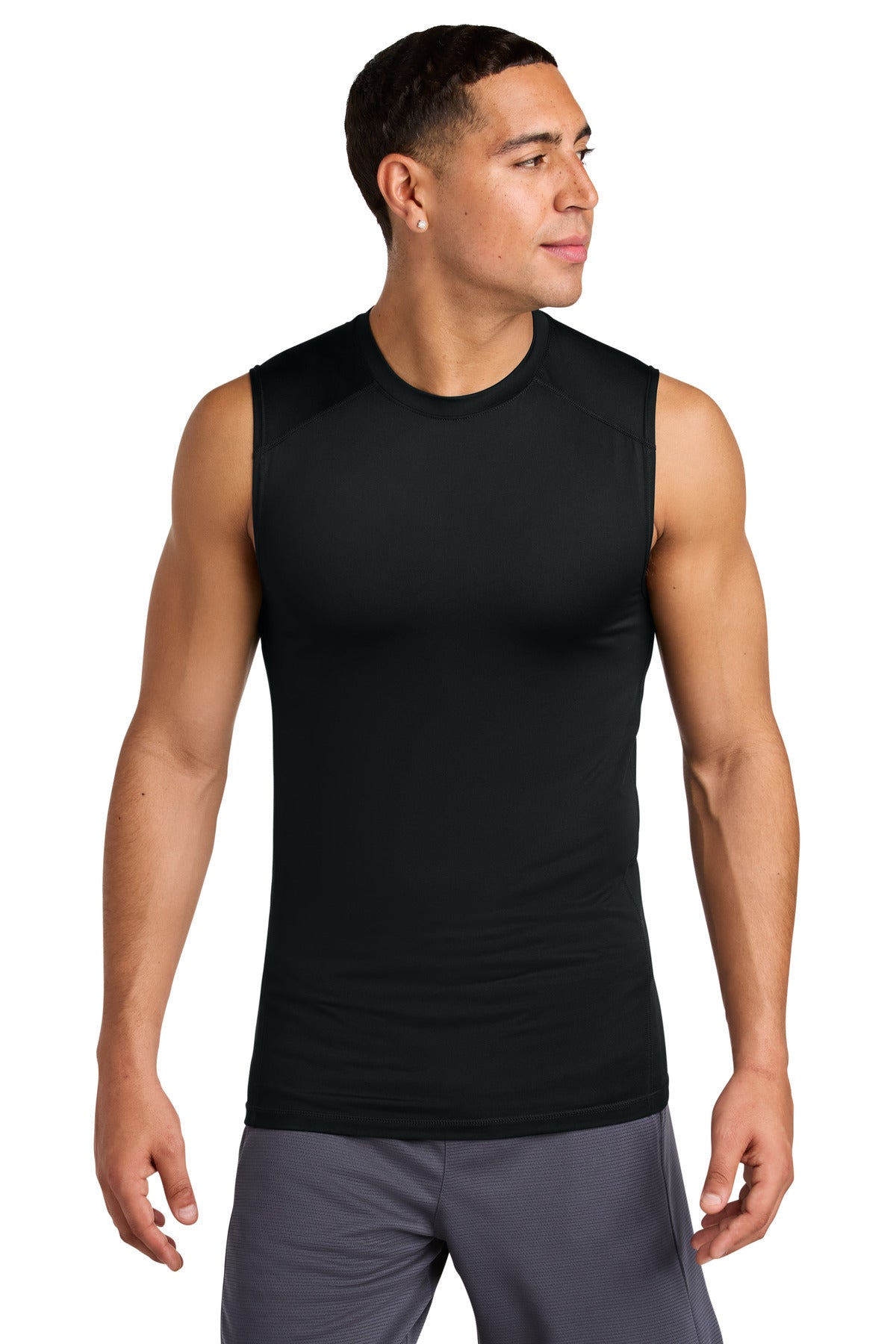 Custom Embroidery or DTF Print - Sport-Tek ® PosiCharge ® Compression Sleeveless Tee ST121SL