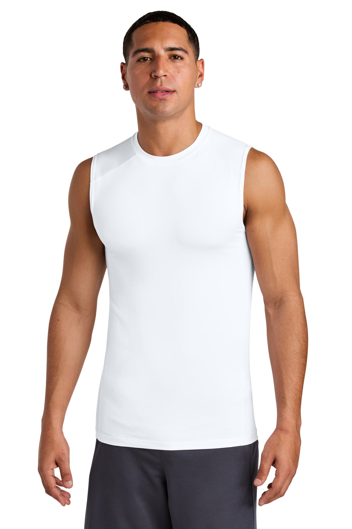 Custom Embroidery or DTF Print - Sport-Tek ® PosiCharge ® Compression Sleeveless Tee ST121SL