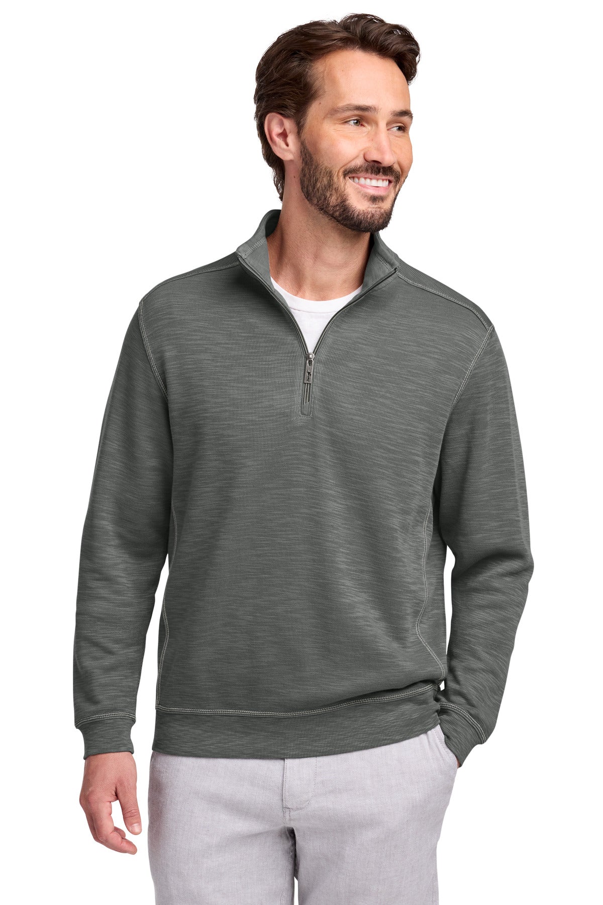 Custom Embroidery or DTF Print - Tommy Bahama ® Tobago Bay 1/2-Zip ST226342TB