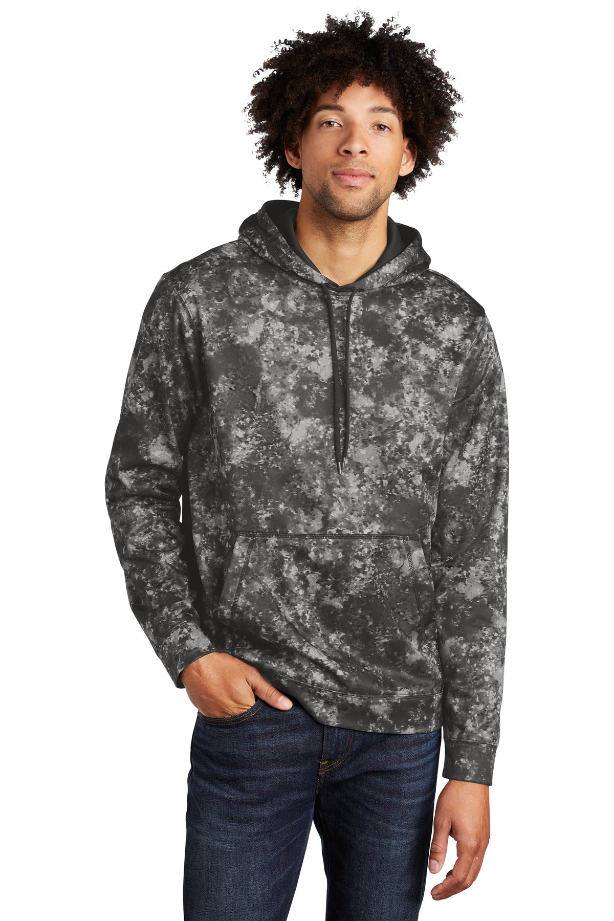 Custom Embroidered or DTF Print on Sport-Tek ® Sport-Wick ® Mineral Freeze Fleece Hooded Pullover. ST230