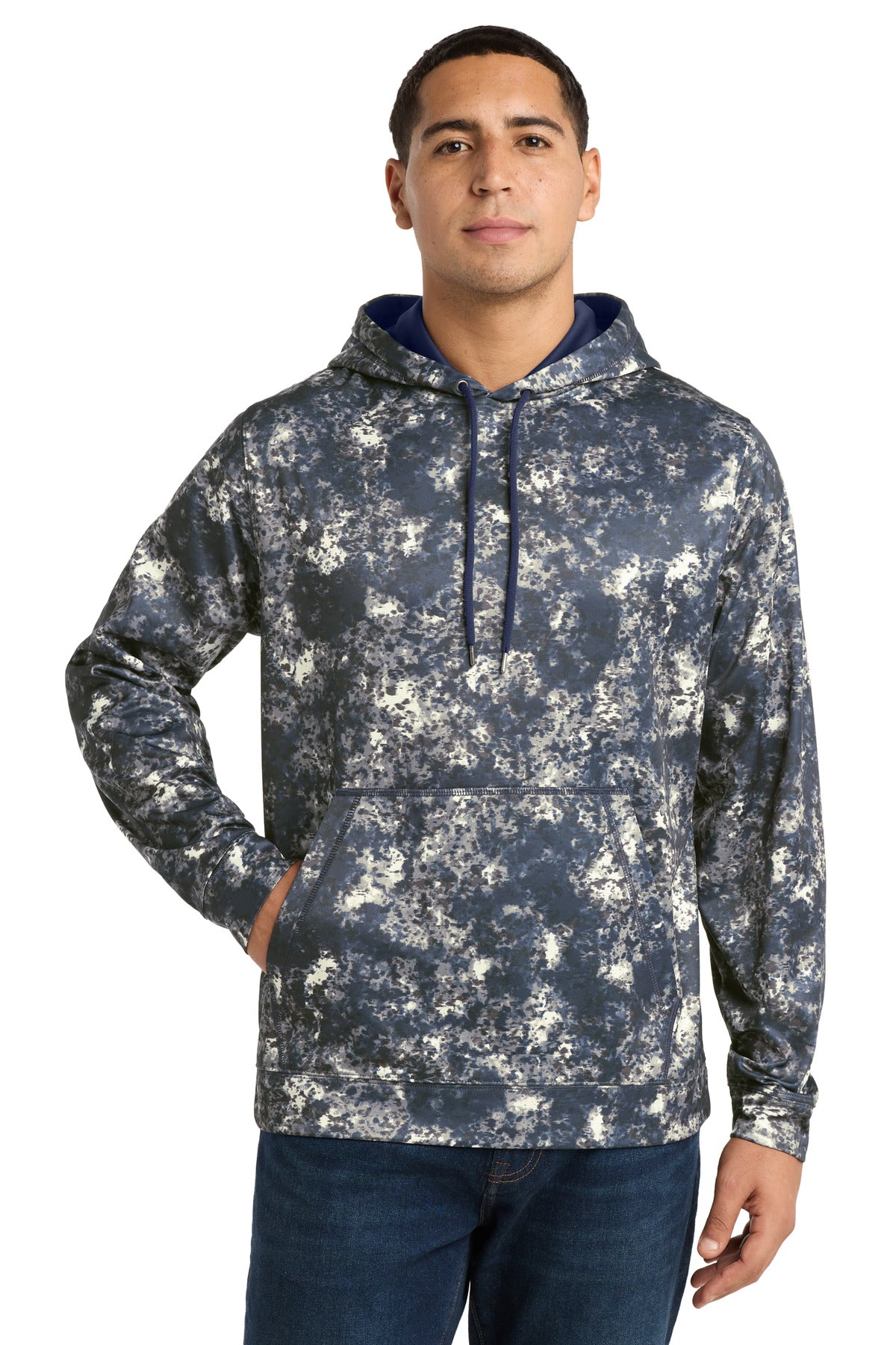 Custom Embroidery or DTF Print - Sport-Tek ® Sport-Wick ® Mineral Freeze Fleece Hooded Pullover. ST230