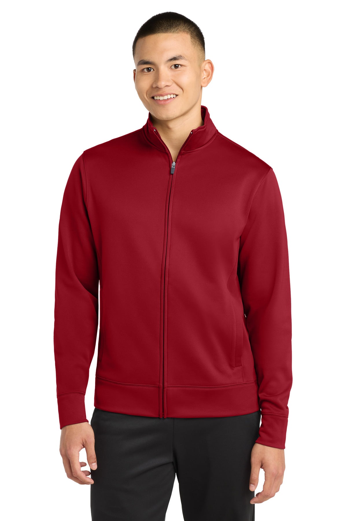 Custom Embroidery or DTF Print - Sport-Tek ® Sport-Wick ® Fleece Full-Zip Jacket. ST241