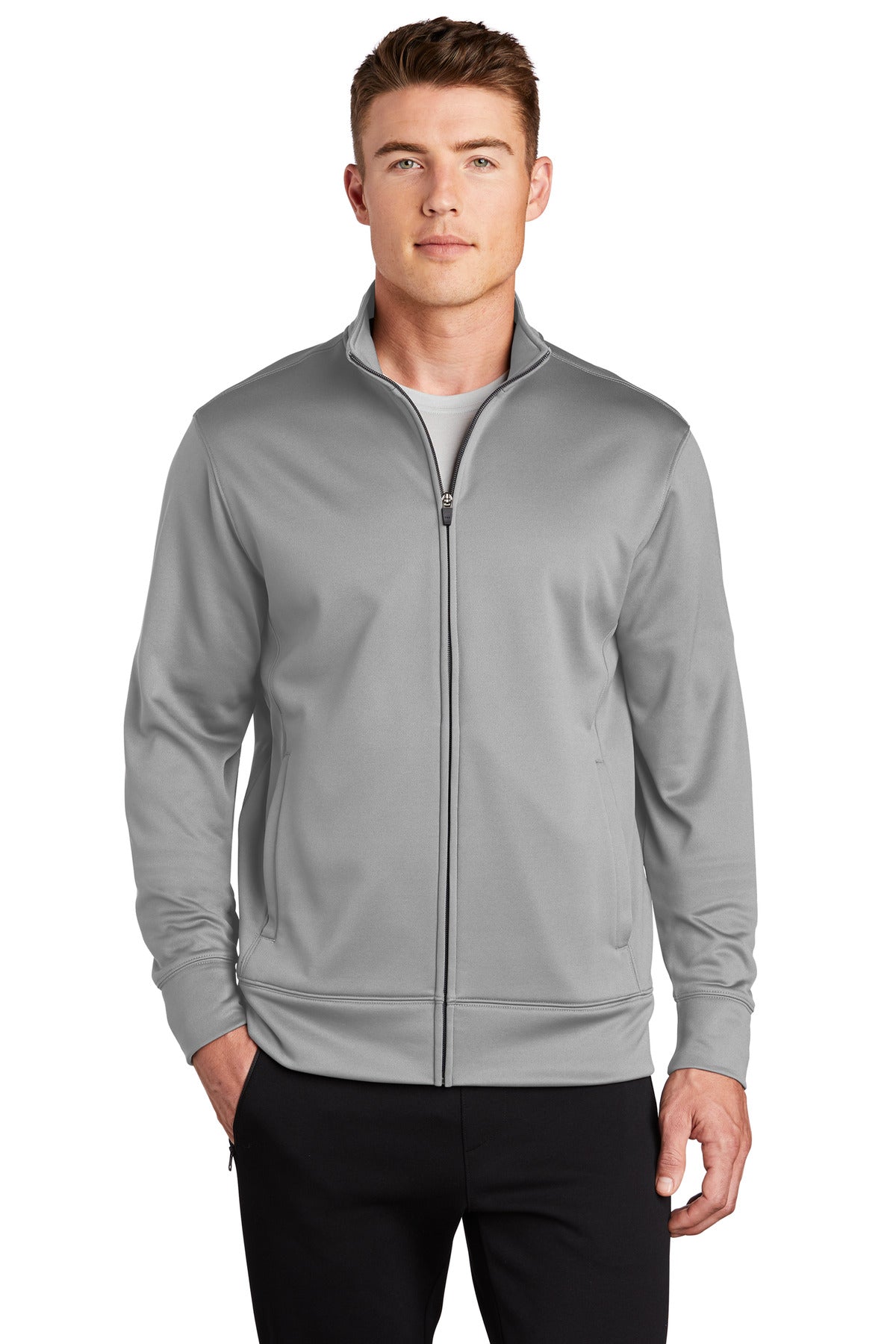 Custom Embroidered - Sport-Tek® Sport-Wick® Fleece Full-Zip Jacket. ST241