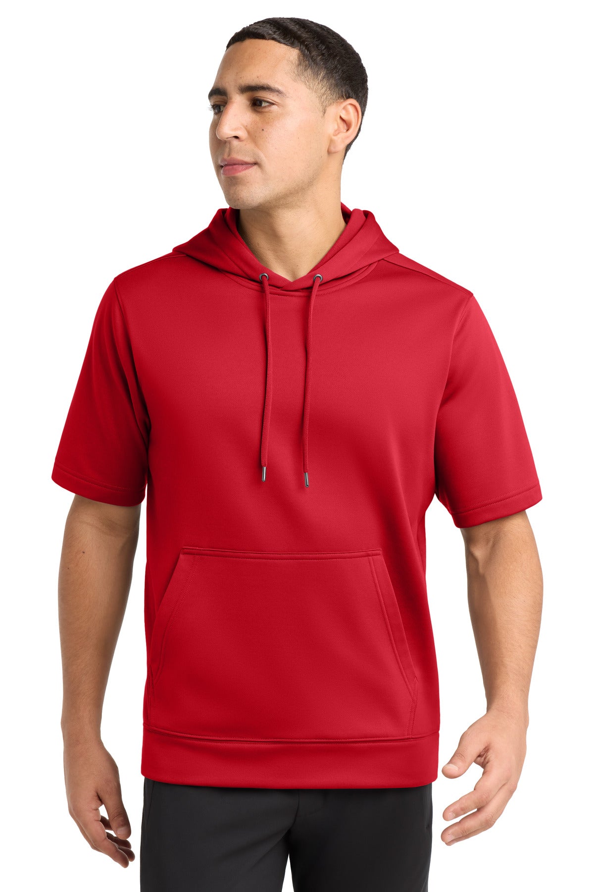Custom Embroidery or DTF Print - Sport-Tek ® Sport-Wick ® Fleece Short Sleeve Hooded Pullover. ST251