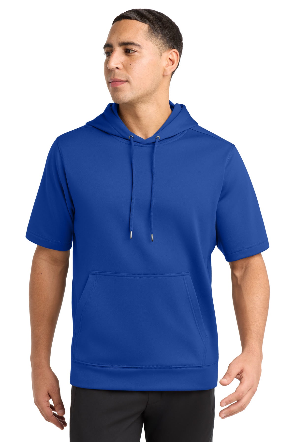 Custom Embroidery or DTF Print - Sport-Tek ® Sport-Wick ® Fleece Short Sleeve Hooded Pullover. ST251