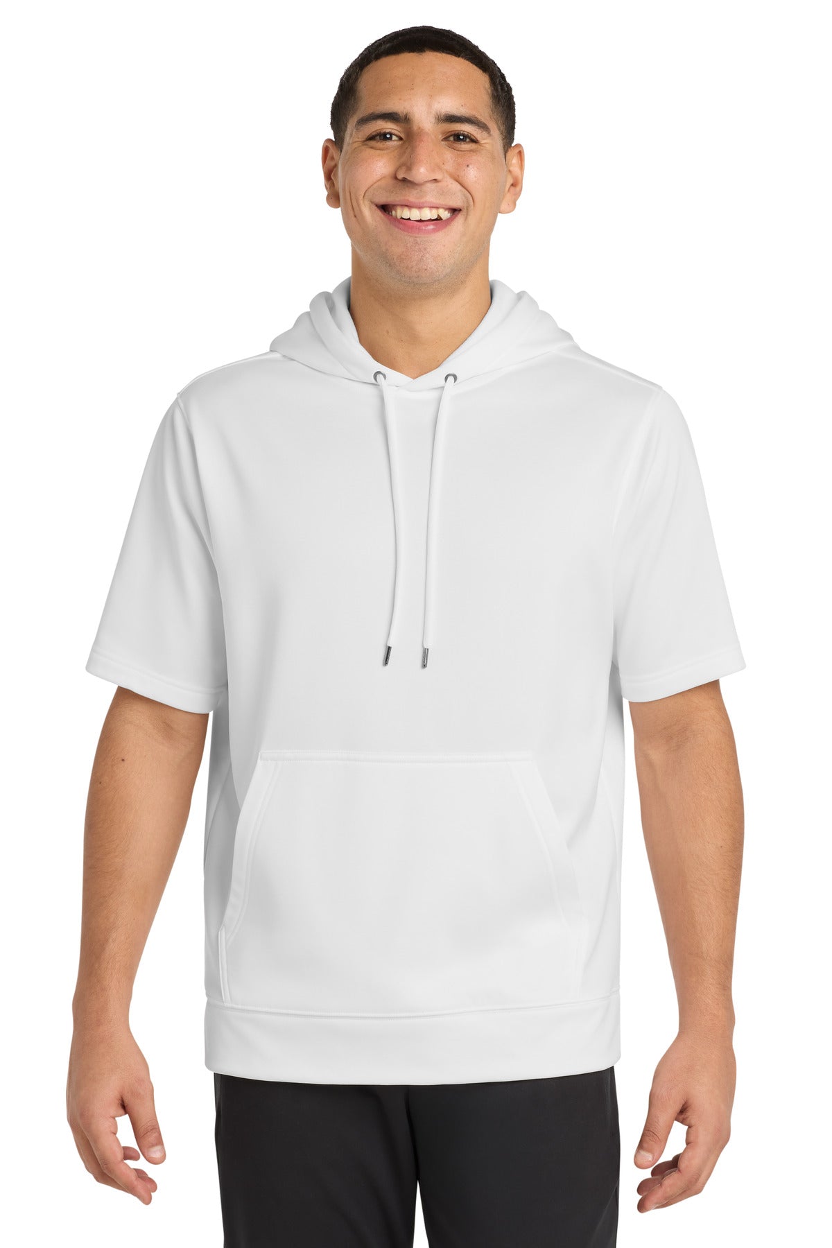 Custom Embroidery or DTF Print - Sport-Tek ® Sport-Wick ® Fleece Short Sleeve Hooded Pullover. ST251